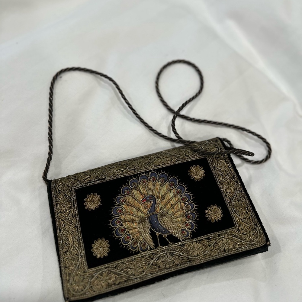Vintage black Embroided small bag - Picture 4 of 4